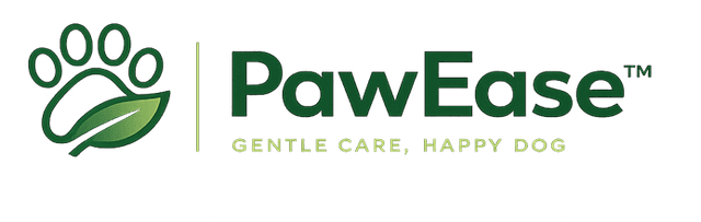 PawEase gentle dog grooming brand logo